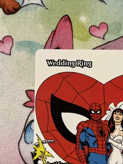 Wedding Ring - M 0007 - Borderless - Non-Foil - Spider-Man - MTG - Artifact - Image 2