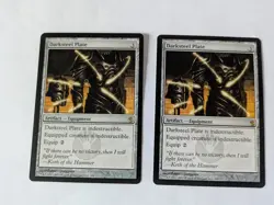 2 Darksteel Plate Mirrodin Besieged MTG NM Free shipping with tracking - Image 1
