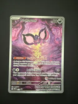 Pecharunt 129 Sv: Scarlet & Violet Promo Cards Holo Pokemon Center Stamped NM - Image 1