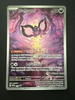 Pecharunt 129 Sv: Scarlet & Violet Promo Cards Holo Pokemon Center Stamped NM - Image 3