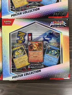 Pokemon PRISMATIC EVOLUTIONS Poster Collection Factory Sealed Case! 18 Packs! - Image 2