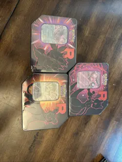 Pokemon TCG - Fall 2025 Team Rocket Tins (Full Set of 3) - Factory Sealed - Image 1