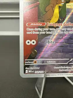 Gumshoos 153/132 Illustration Rare Pokemon Mega Evolution - Image 4