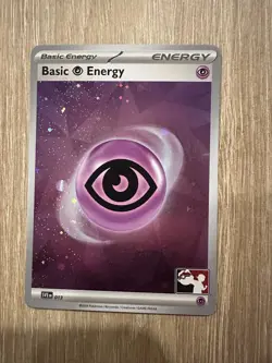 Play! Pokemon Prize Pack 6 Cosmo Holo Psychic Basic Energy SVP013 - Image 1