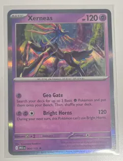 New Pokemon Mega Evolution Holo Xerneas 064/132 Rare 2025 - Image 1
