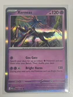 New Pokemon Mega Evolution Holo Xerneas 064/132 Rare 2025 - Image 2