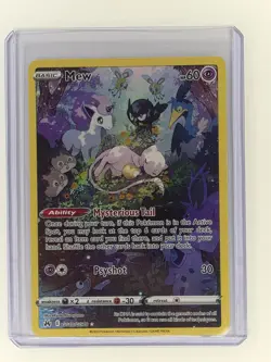Pokemon Mew GG10/GG70 Crown Zenith Ultra Rare Holo Full Art 2023 Sleeping Mew - Image 1