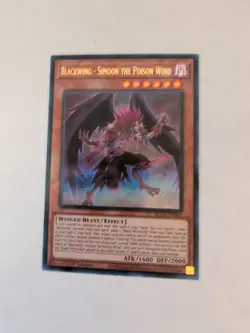 YuGiOh! BlackWing - Simoon The Poison Wind BLCR-EN062 Ultra Rare 1st Edition NM - Image 1