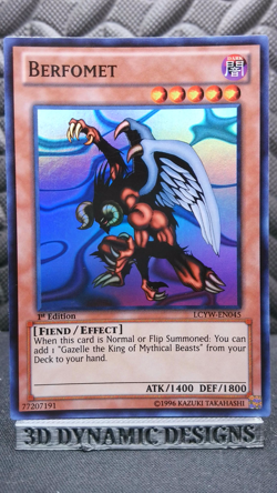 | Yugioh Berfomet LCYW-EN045 Super Rare Legendary Yugis World NM- 🔥 | - Image 1