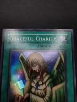 YUGIOH 2002 | GRACEFUL CHARITY | SDP-040 | NORTH AMERICAN PRINT | VG (DAMAGED) - Image 4