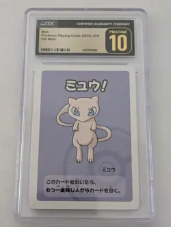 2019 POKEMON PLAYING CARDS OLD MAID - JPN MEW CGC 10 PRISTINE - Image 1