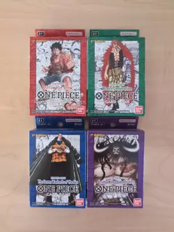 One Piece Card Game - Super Pre-Release Starter Deck set - ST01-ST04 SEALED MINT - Image 1