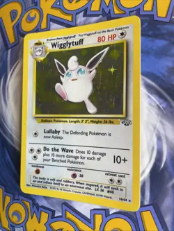 Pokemon TCG Wigglytuff Jungle Holo Card 16/64 Unlimited Rare, MP+ - Image 3