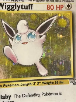 Pokemon TCG Wigglytuff Jungle Holo Card 16/64 Unlimited Rare, MP+ - Image 5