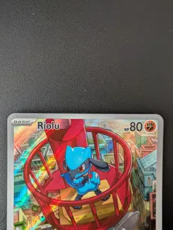 Pokemon Center Riolu and Alakazam Stamped Promo 009, 010 Mega Evolution Cards - Image 2