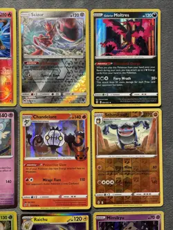 RARE HOLO Pokemon Cards Lot Shiny Dedenne Galarian Moltres Seismitoad Raichu +++ - Image 3