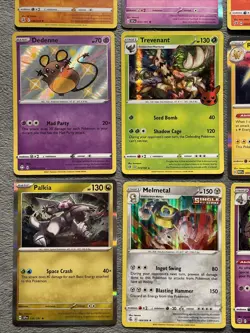 RARE HOLO Pokemon Cards Lot Shiny Dedenne Galarian Moltres Seismitoad Raichu +++ - Image 4
