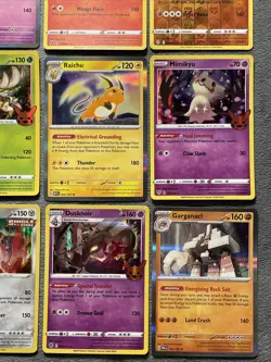 RARE HOLO Pokemon Cards Lot Shiny Dedenne Galarian Moltres Seismitoad Raichu +++ - Image 5