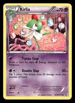 Kirlia RC9/RC25 Radiant Collection BW Legendary Treasures Pokemon Card - 2 - Image 1