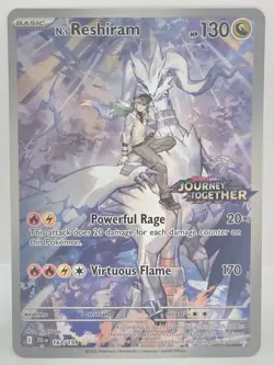 N's Reshiram 167/159 Stamped Promo Journey Together NM Pokemon Card - Image 1