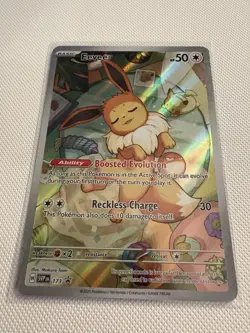 Eevee SVP 173 Scarlet & Violet Black Star Promo Pokemon Card Mint - Image 1