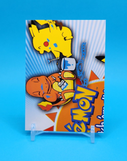 Pokemon Card - Charmander & Pikachu P02 - Topps Series 3 - Image 1