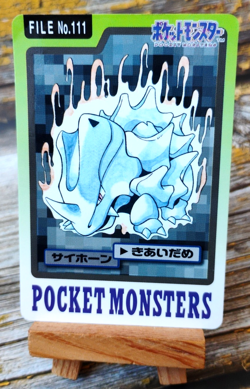 Rhyhorn - Vintage 1997 Bandai Pokemon Carddass Card - Japanese - Image 1