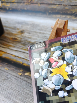 Golem - Vtg 1997 Bandai Pokemon Carddass Card - Japanese - Image 4