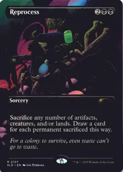 MTG Reprocess Normal NM Secret Lair Drop Series Magic 2107 - Image 1