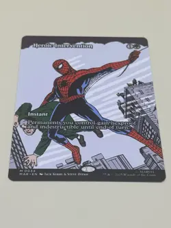MTG Heroic Intervention 34 Mythic Borderless Marvel Universe Spider-Man - Image 3