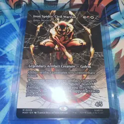 MTG Iron Spider, Civil Warrior 0039 (Borderless) Marvel's Spider-Man NM MAR - Image 1