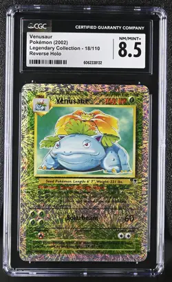 CGC 8.5 Venusaur 2002 Legendary (Collection) 18/110 Reverse Holo Pokemon Card - Image 1