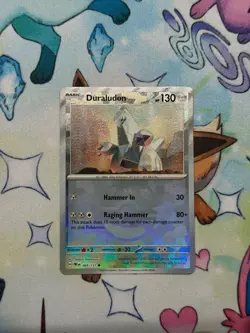 Pokemon TCG S&V Prismatic Evolutions Duraludon Master Ball Pattern 069/131 - Image 1