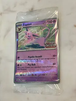 Espeon Best Buy Promo SEALED Pokemon Obsidian Flames 86/197 Reverse Holo - Image 2