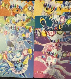 8x Prismatic Evolutions Surprise Box Deck Dividers - Eeveelutions - Pokemon TCG - Image 1