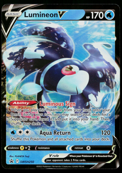 LUMINEON V SWSH250 SWSH BLACK STAR PROMOS POKEMON TCG - Image 1