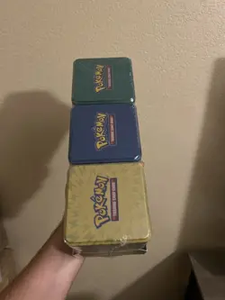 Pokemon TCG Costco Stacking 3 Tins Evolving Skies Fusion Strike Brilliant Stars - Image 2