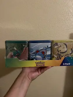 Pokemon TCG Costco Stacking 3 Tins Evolving Skies Fusion Strike Brilliant Stars - Image 3