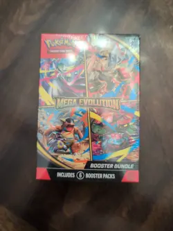 Pokemon TCG Mega Evolution Factory Sealed Booster Bundle Box 6 Packs New IN HAND - Image 1