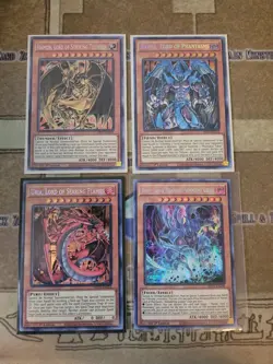 YUGIOH SACRED BEAST MP21 SET HAMON/URIA/RAVIEL + SHIMMERING SCRAPER SECRET 1ST - Image 1
