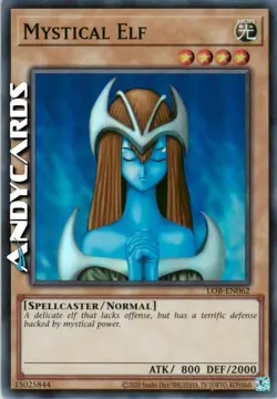 MYSTICAL ELF (Elfo Mistico) • Super R • LOB EN062 • Unl 2023 • Yugioh ANDYCARDS - Image 1