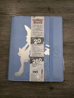 Ultra Pro 9-Pocket PRO Binder Pokemon Elite Series Lucario - Side Load 360 Cards - Image 1