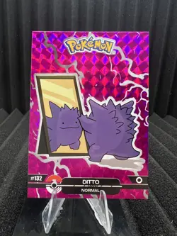 Ditto #132 (Gengar) - Prizm Holo Box Hit - Crystal Dark Black - Pokemon Card - Image 1