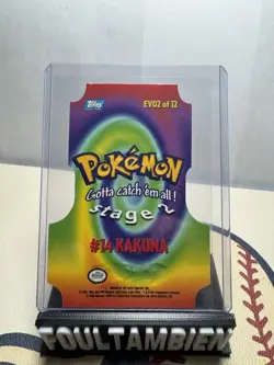 2000 Topps Pokemon TV Animation Series 3 #14 Kakuna Die Cut Card EV02 of 12 - Image 2