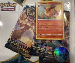 POKEMON TCG Sword Shield Darkness Ablaze 3 Booster Blister Pack 30 Cards Flareon 820650807169 - Image 3