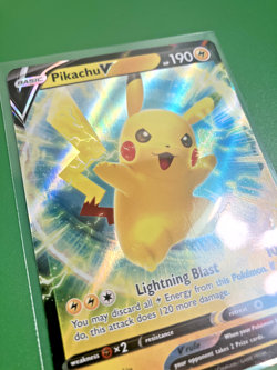 Pikachu V SWSH198 - Pokemon SWSH: Sword & Shield Promo Cards Holo NM - Image 3