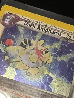 Dark Ampharos - 1/105 - Pokemon Neo Destiny Unlimited Holo Rare Card WOTC LP - Image 3