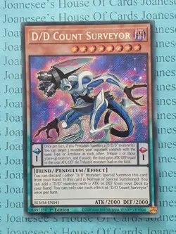 BLMM-EN041 D/D Count Surveyor Secret Rare Yu-Gi-Oh Card 1st Edition New - Image 1