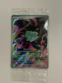 Pokemon TCG Mega Evolutions Stamped Promo Card - Bulbasaur 133/132 - NM - SEALED - Image 1