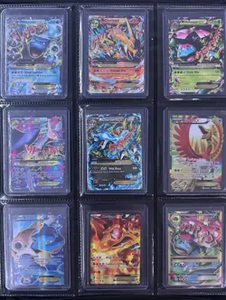 Pokemon Binder Collection Lot 124 Cards Mid Era XY/SM Mega Ex Full Arts - Image 1